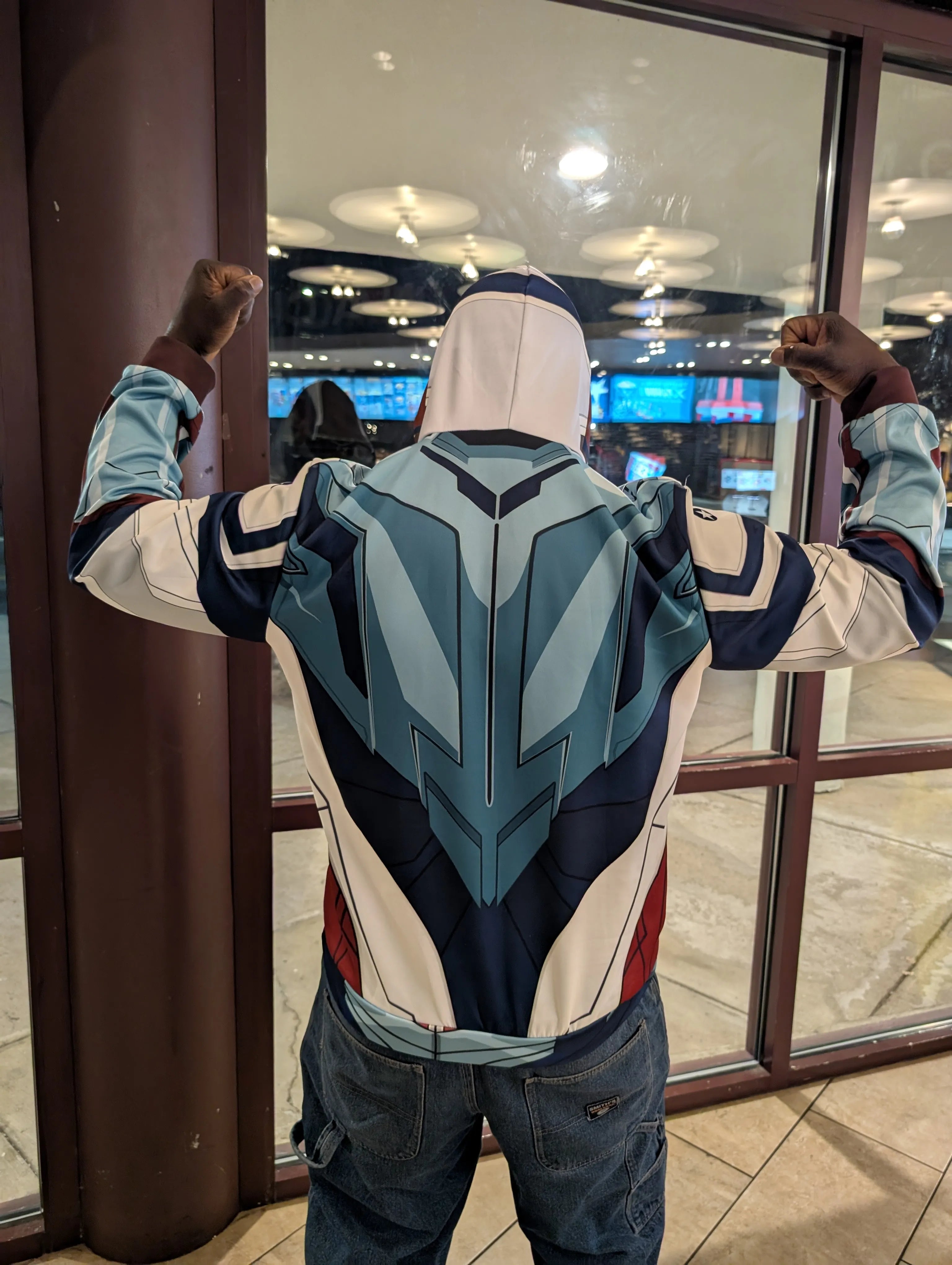 Brave New World Sam Captain Hero Cosplay Hoodie
