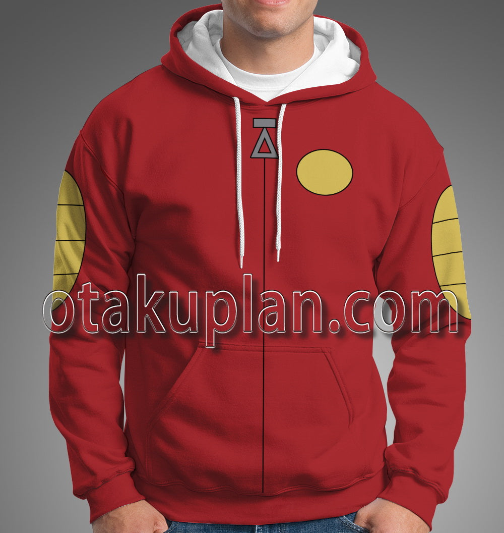 American Dragon Jake Long Dragon Powers Red Coat Cosplay Hoodie