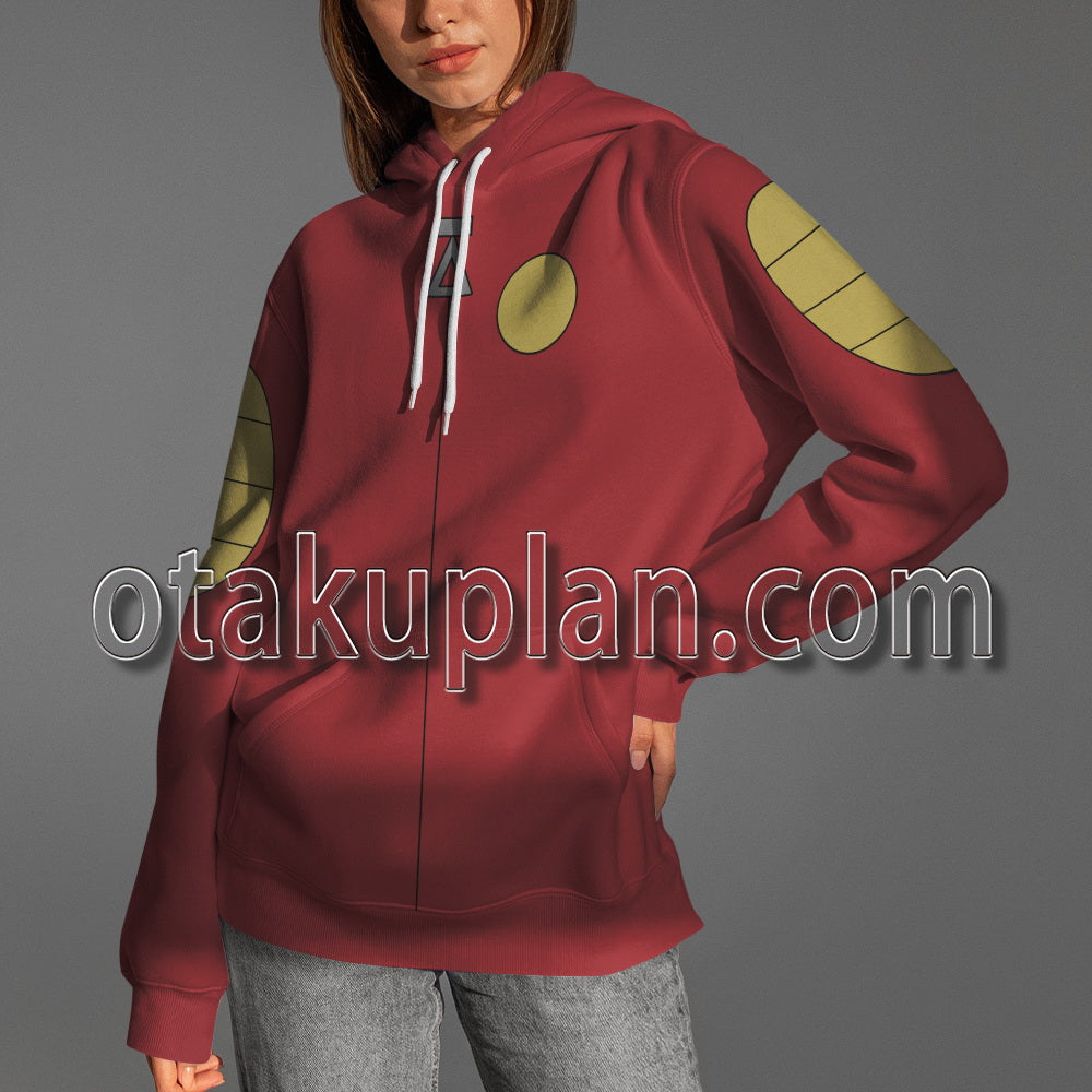 American Dragon Jake Long Dragon Powers Red Coat Cosplay Hoodie