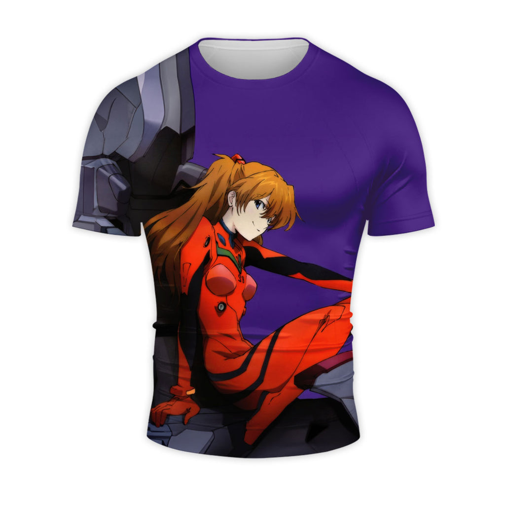 Asuka Eva Sitting In Cockpit Anime Apparel