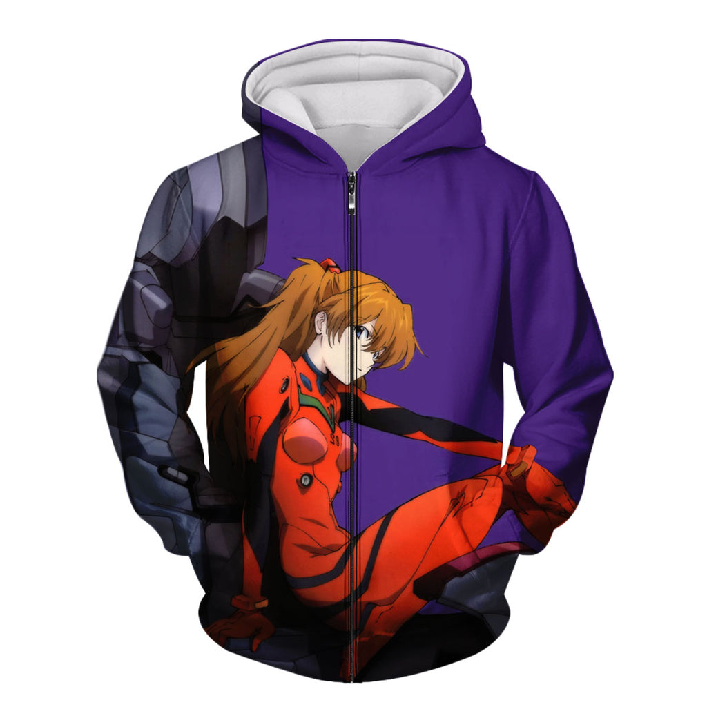 Asuka Eva Sitting In Cockpit Anime Apparel