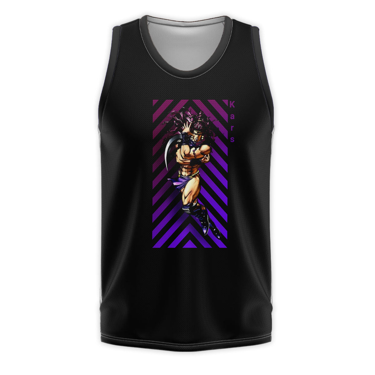 Baoh Asbr With Purple Stripes Standing In Battle Anime Apparel