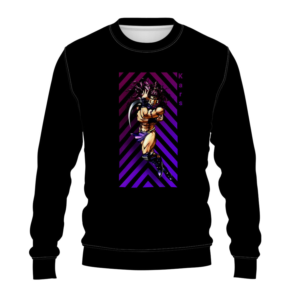 Baoh Asbr With Purple Stripes Standing In Battle Anime Apparel