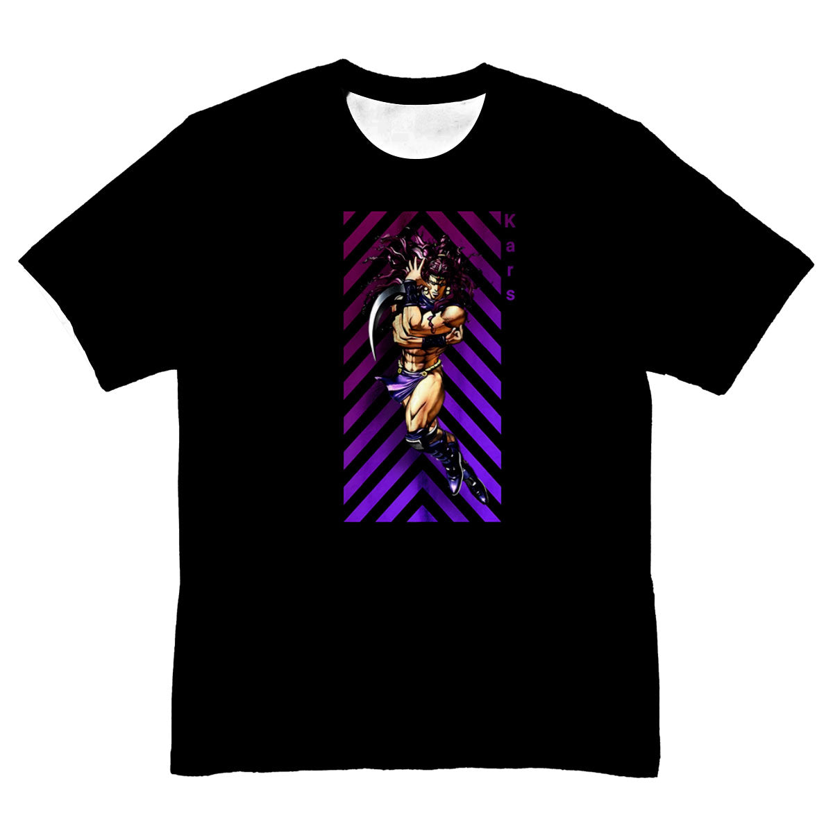 Baoh Asbr With Purple Stripes Standing In Battle Anime Apparel