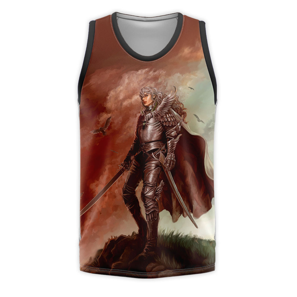 Berserk Griffith Armored On Hill Anime Apparel