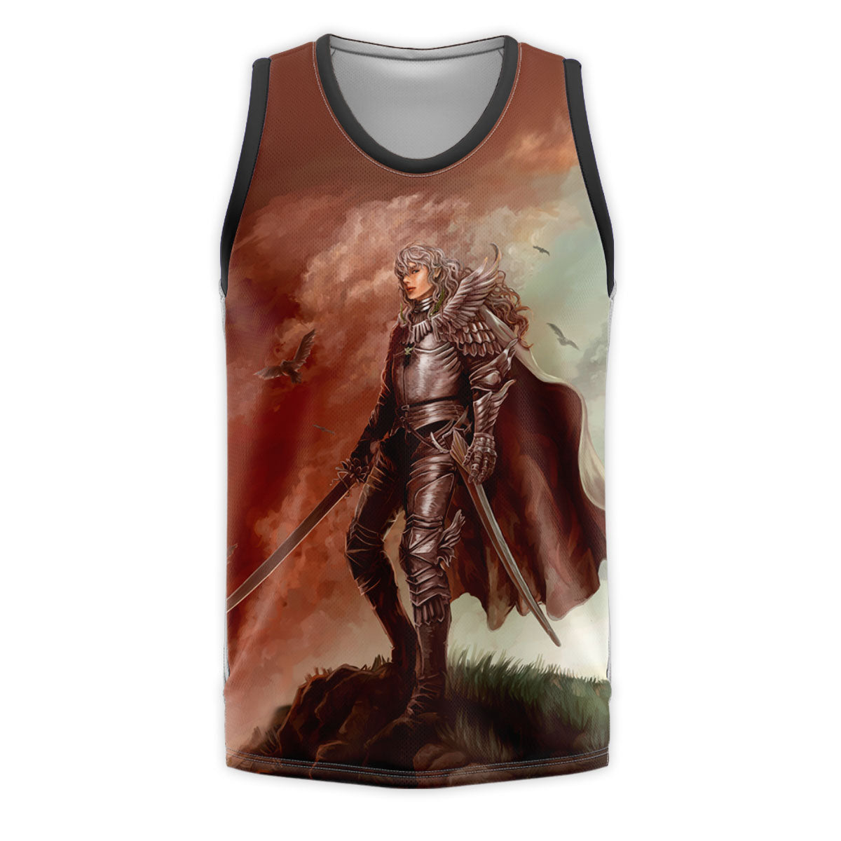 Berserk Griffith Armored On Hill Anime Apparel
