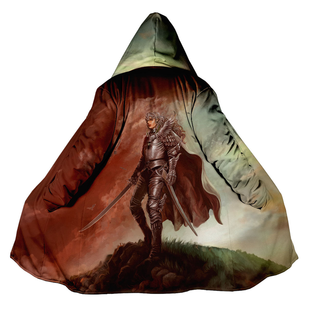 Berserk Griffith Armored On Hill Anime Apparel