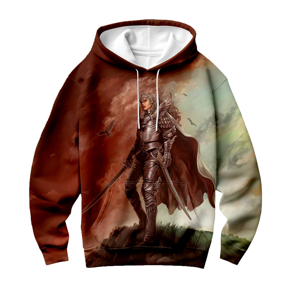 Berserk Griffith Armored On Hill Anime Apparel