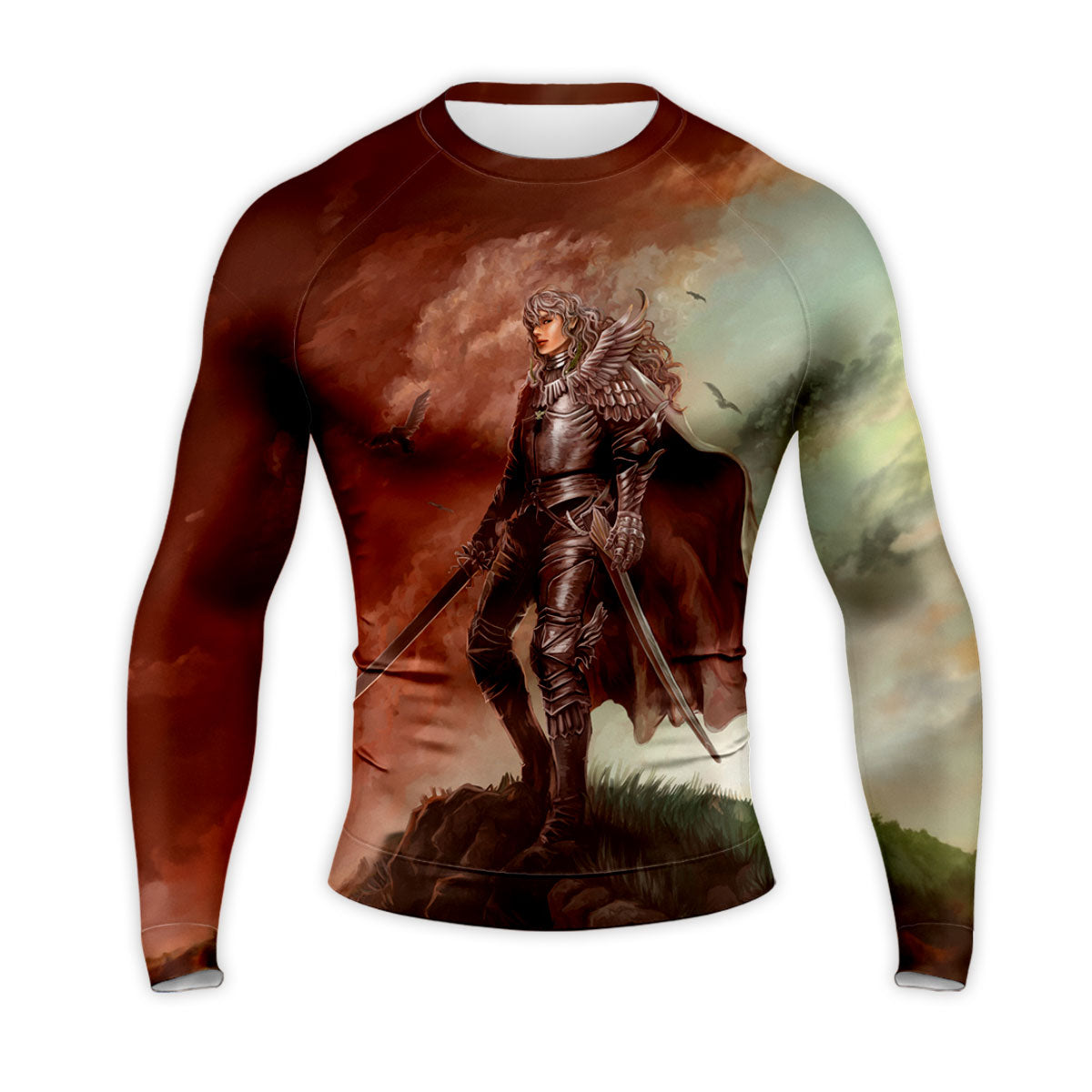 Berserk Griffith Armored On Hill Anime Apparel