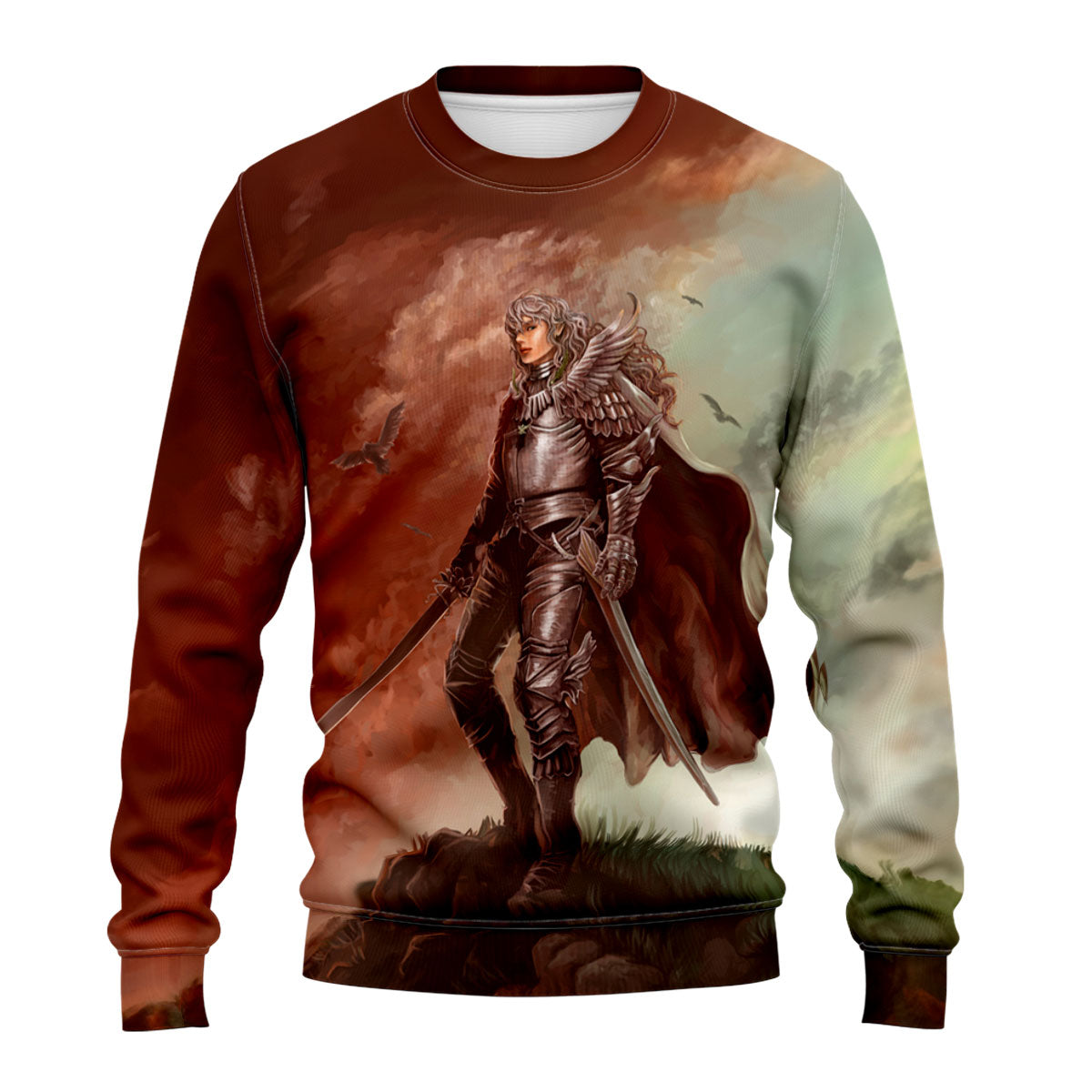 Berserk Griffith Armored On Hill Anime Apparel