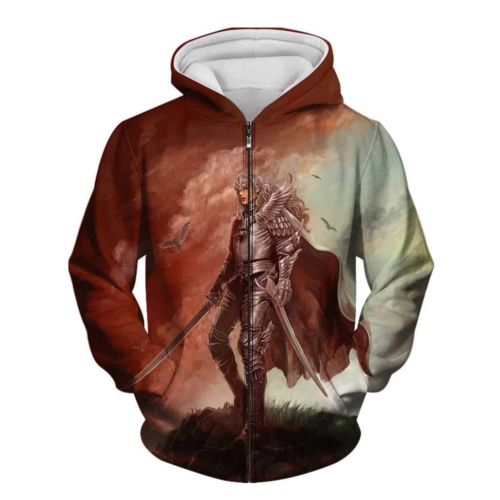 Berserk Griffith Armored On Hill Anime Apparel