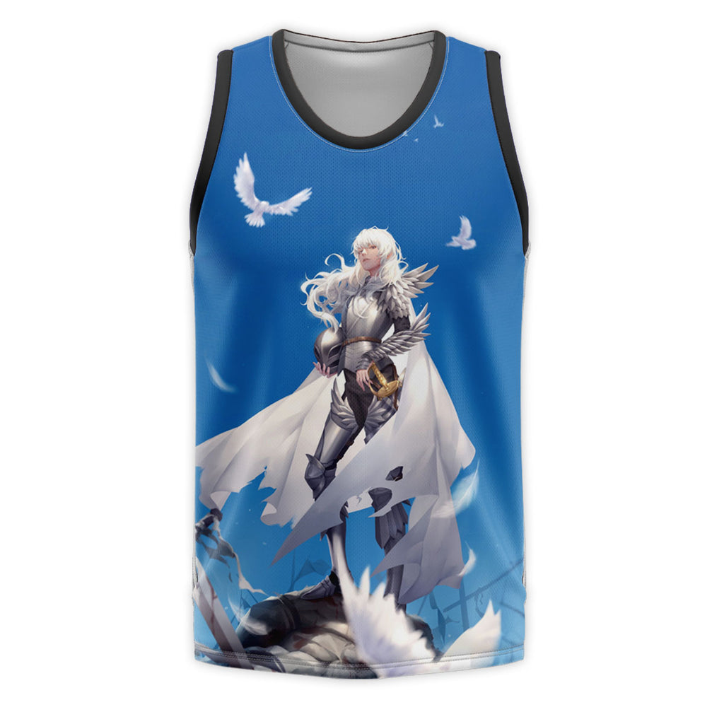 Berserk Griffith Standing Among Pigeons Anime Apparel