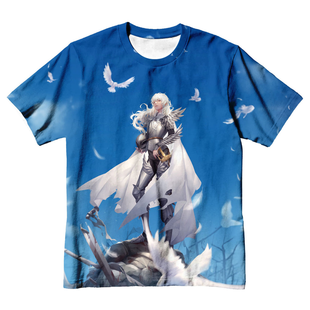 Berserk Griffith Standing Among Pigeons Anime Apparel