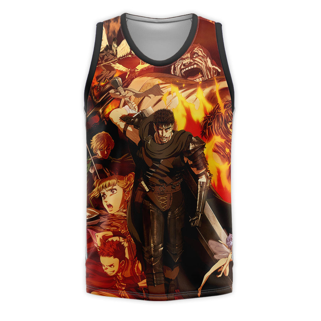 Berserk Guts Amid Allies Chaos Anime Apparel
