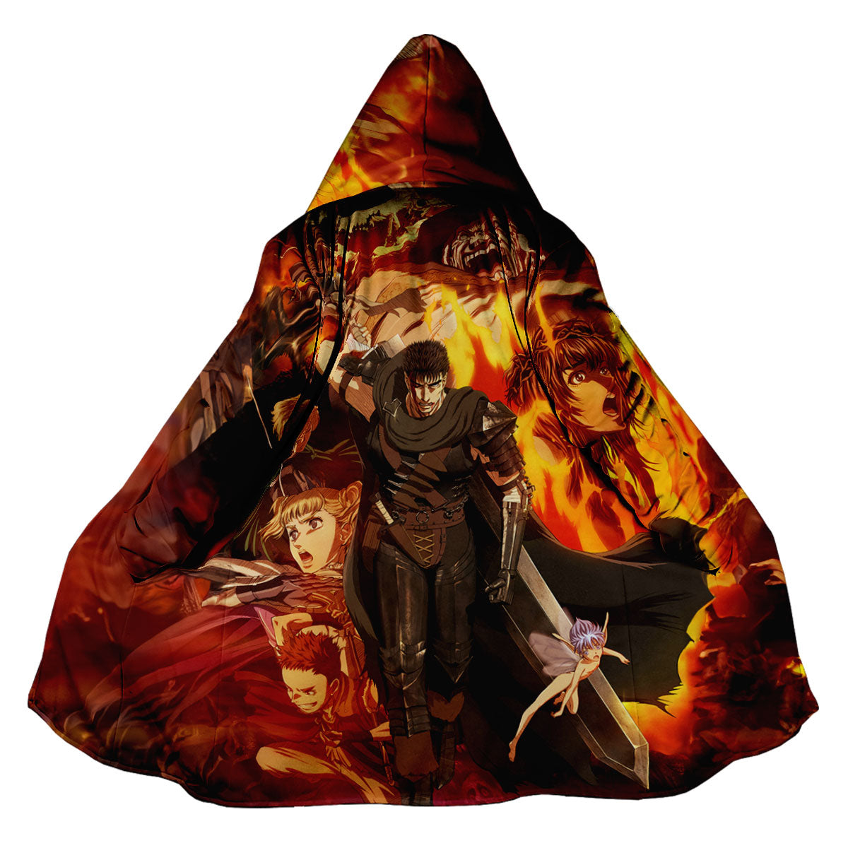 Berserk Guts Amid Allies Chaos Anime Apparel