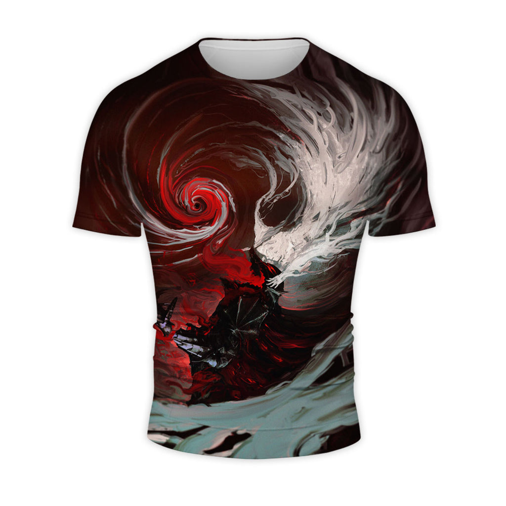 Berserk Guts Amid Swirling Energy Anime Apparel
