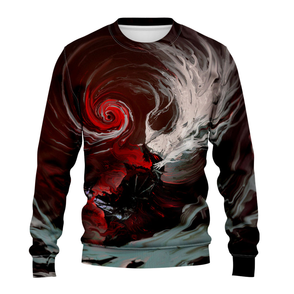Berserk Guts Amid Swirling Energy Anime Apparel
