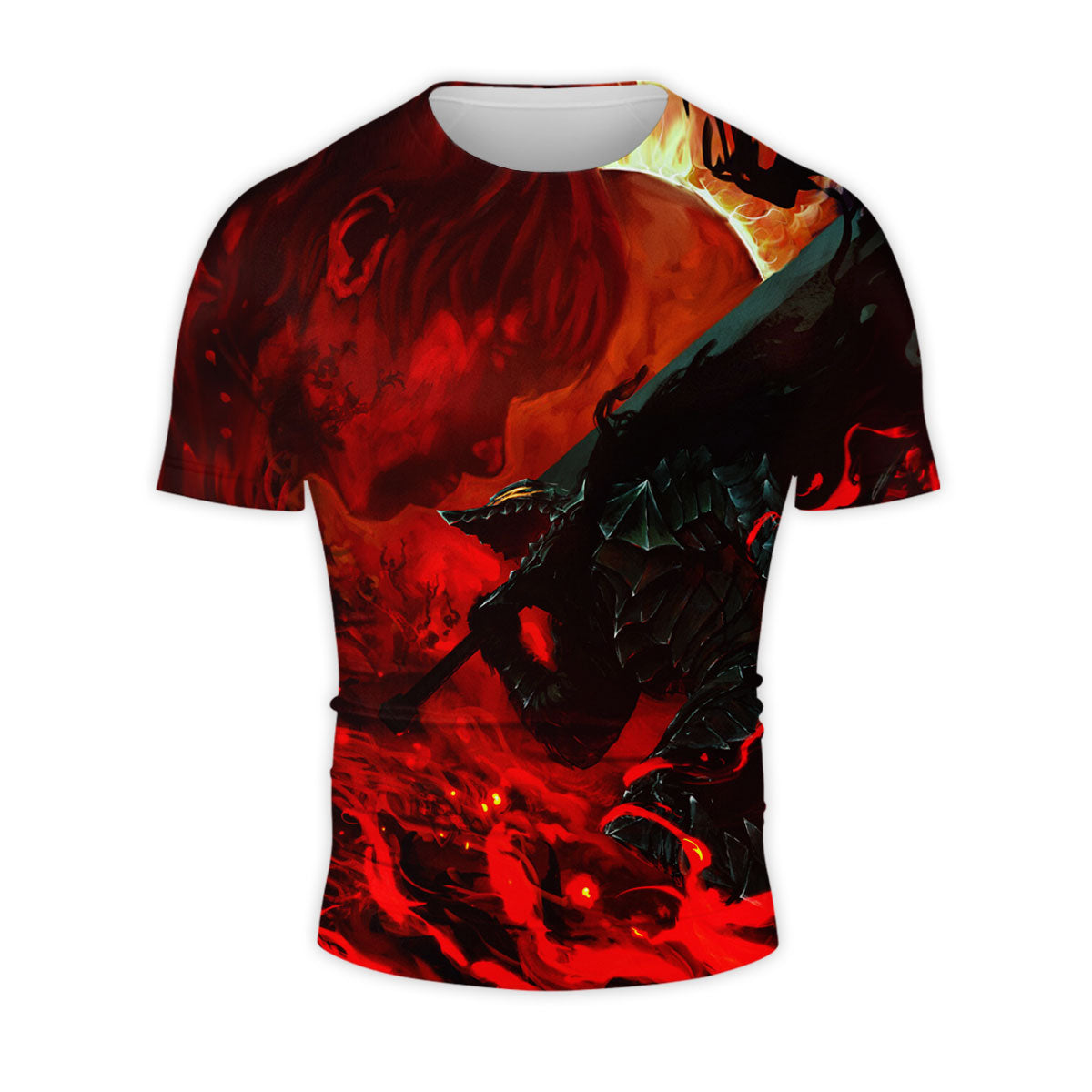 Berserk Guts Amidst Blazing Chaos Anime Apparel