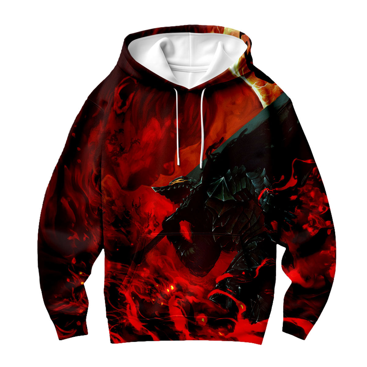 Berserk Guts Amidst Blazing Chaos Anime Apparel