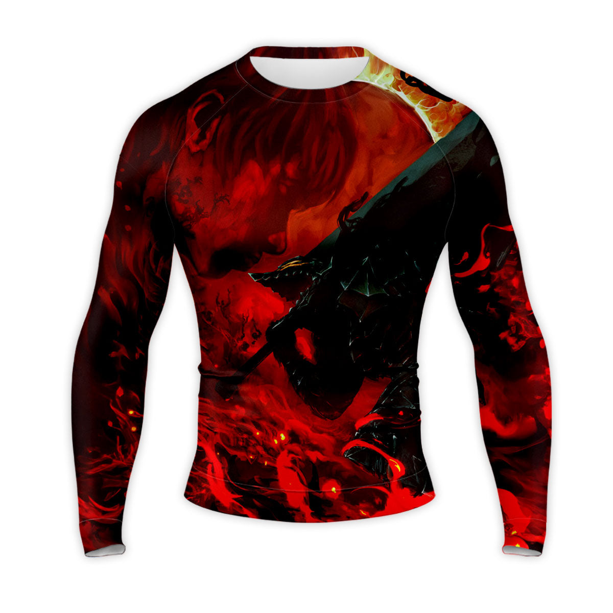 Berserk Guts Amidst Blazing Chaos Anime Apparel