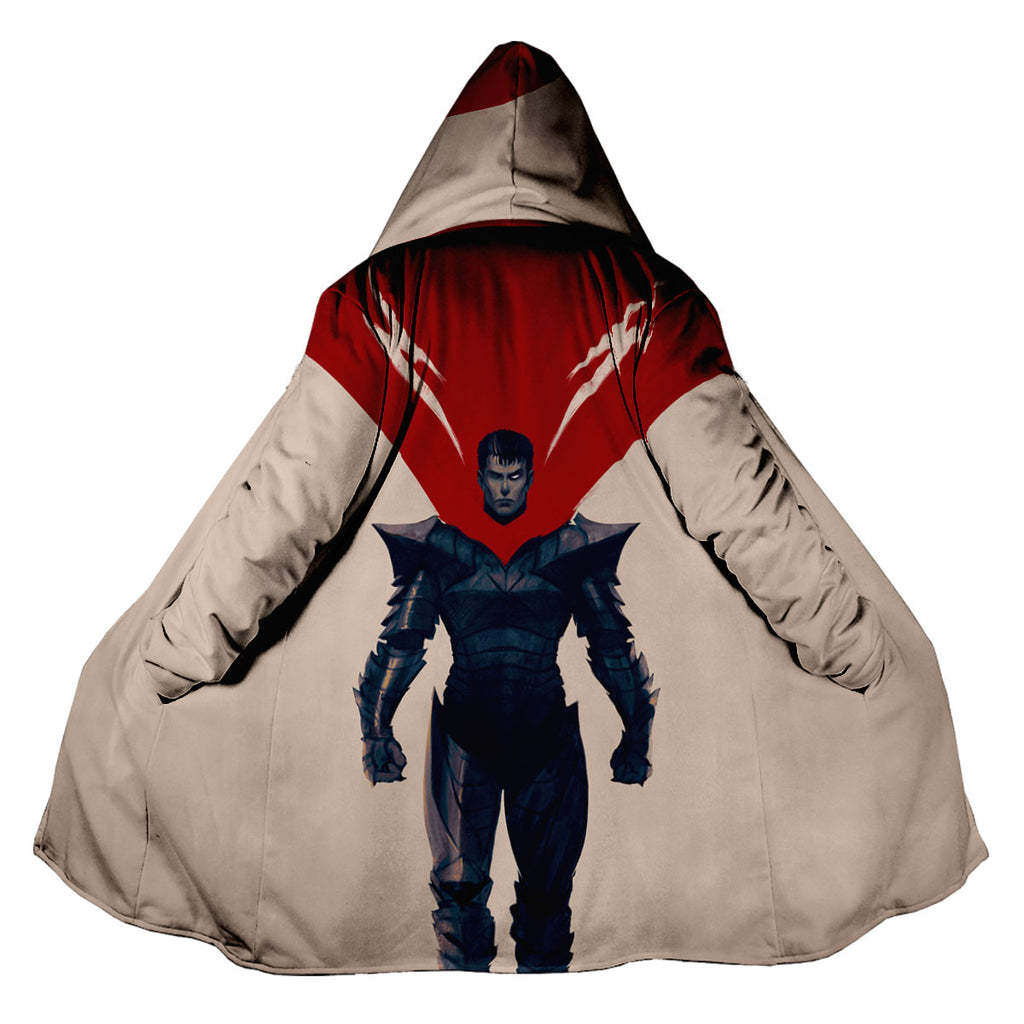 Berserk Guts Black Armor Red Cape Anime Apparel