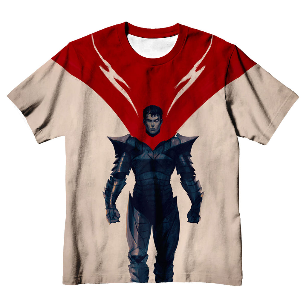 Berserk Guts Black Armor Red Cape Anime Apparel