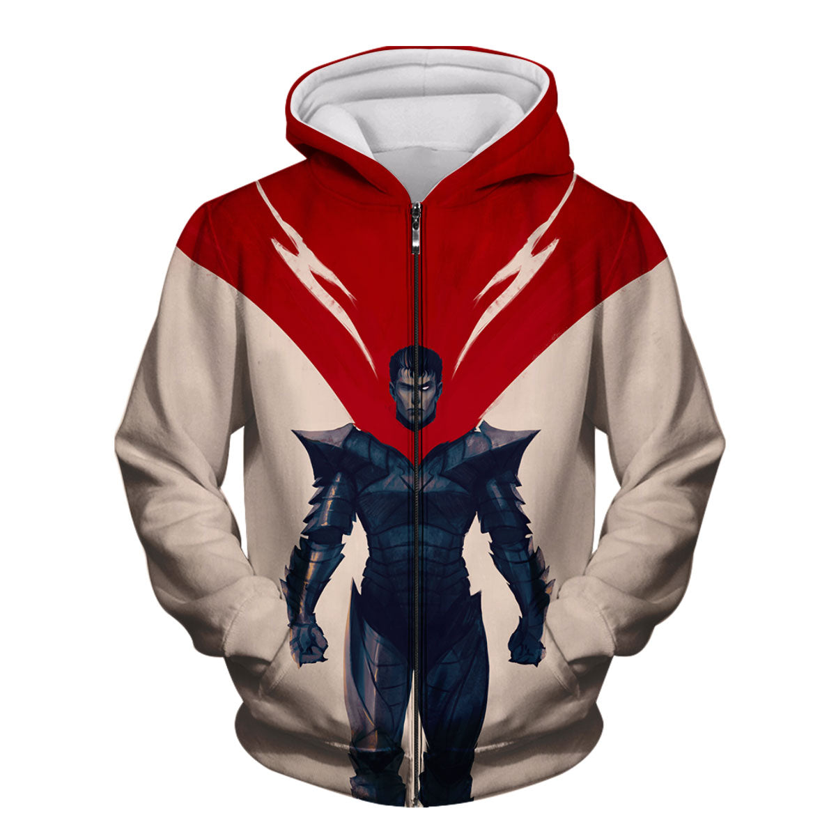 Berserk Guts Black Armor Red Cape Anime Apparel