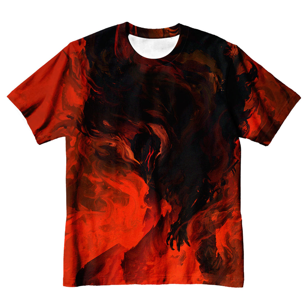 Berserk Guts Blazing Fiery Aura Anime Apparel