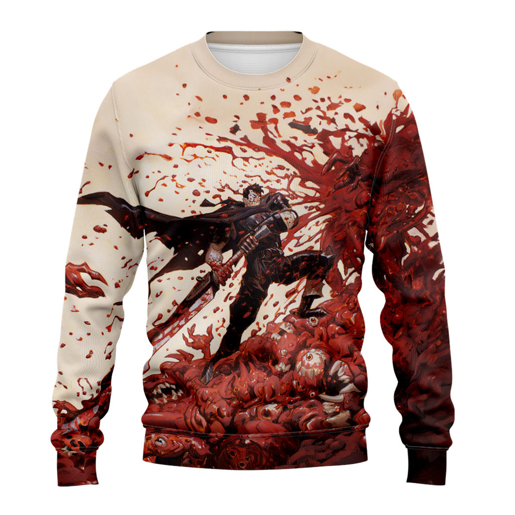 Berserk Guts Blood And Monsters Anime Apparel