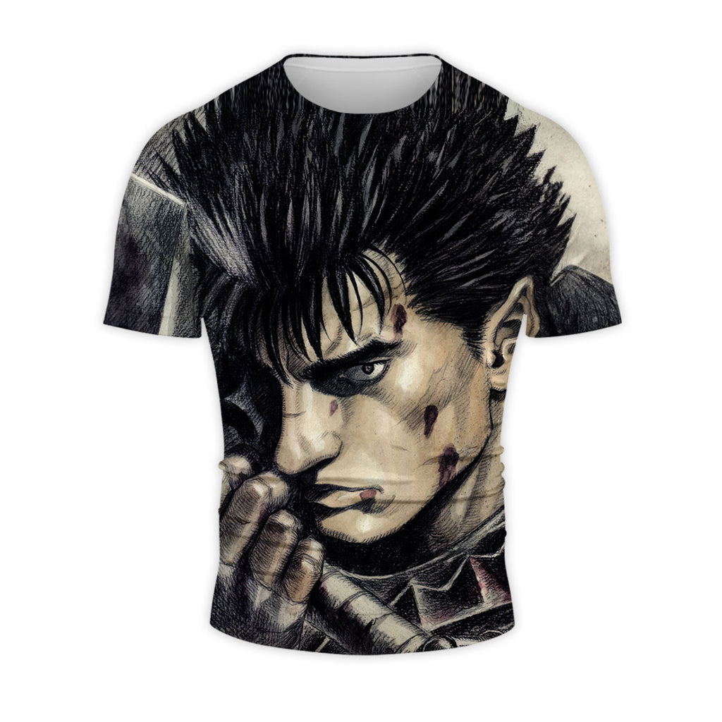 Berserk Guts Bloodied Raging Anime Apparel