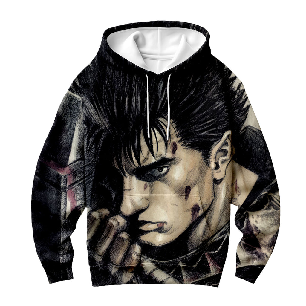 Berserk Guts Bloodied Raging Anime Apparel