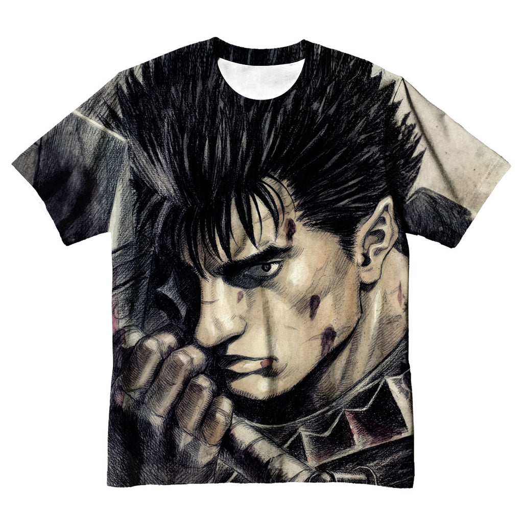 Berserk Guts Bloodied Raging Anime Apparel