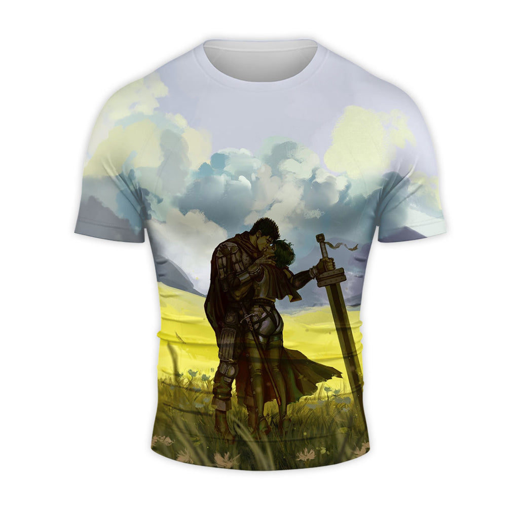 Berserk Guts Casca Embracing Field Anime Apparel
