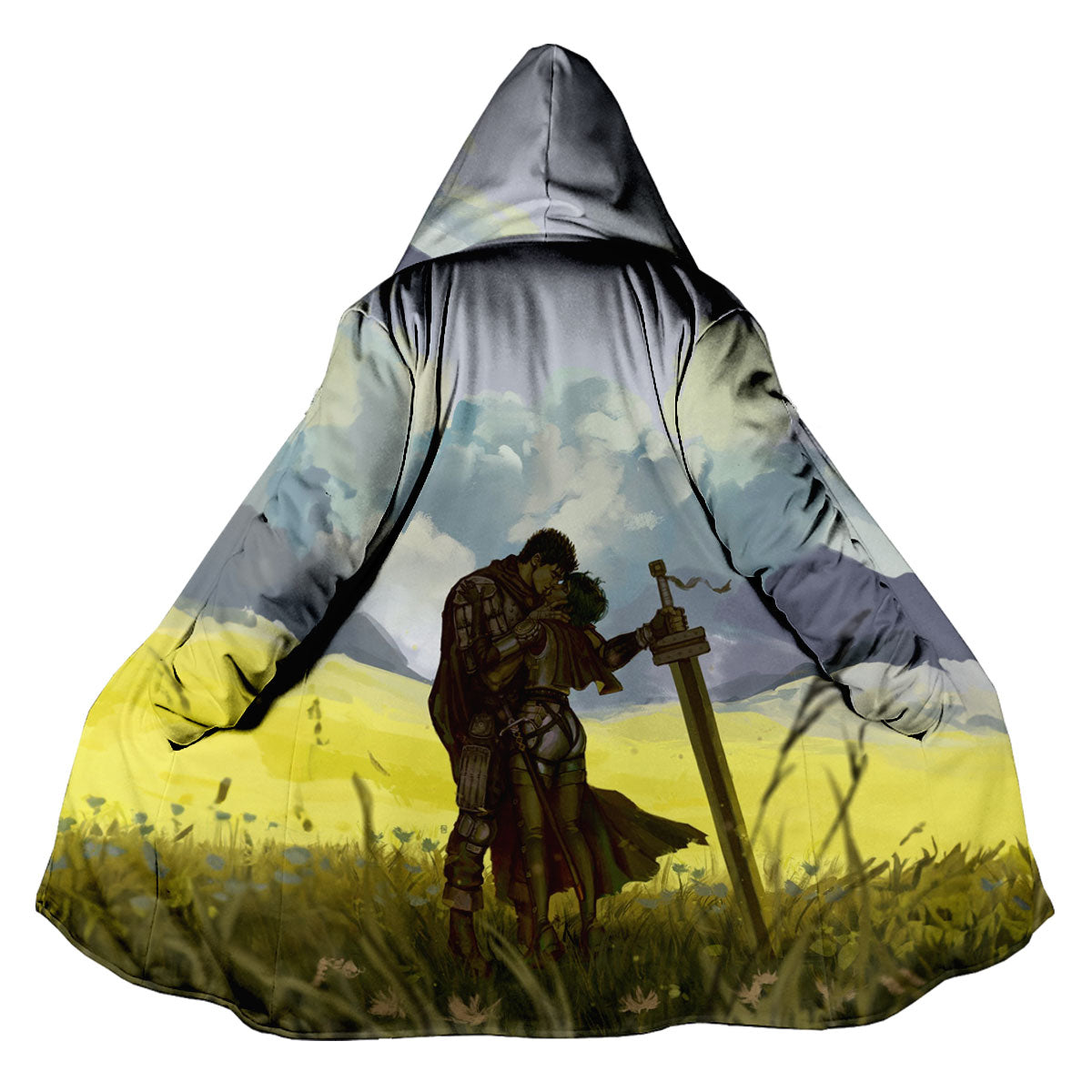 Berserk Guts Casca Embracing Field Anime Apparel