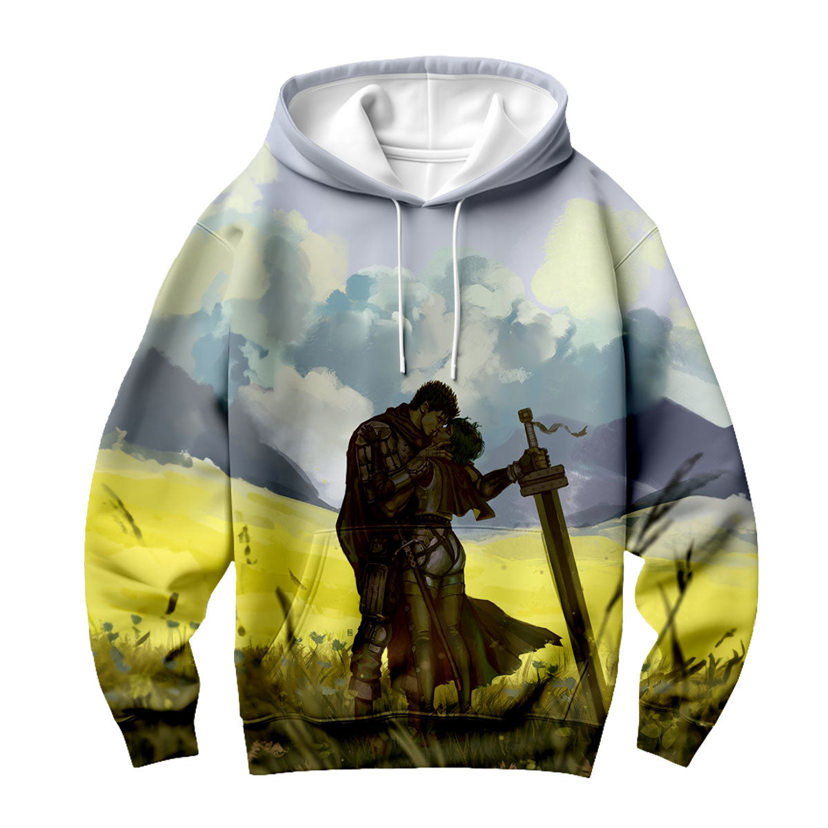 Berserk Guts Casca Embracing Field Anime Apparel