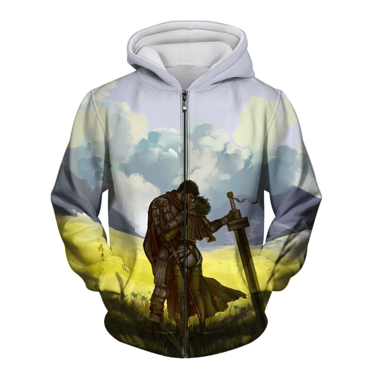 Berserk Guts Casca Embracing Field Anime Apparel