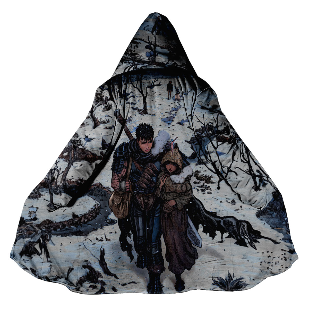 Berserk Guts Casca Snowy Field Anime Apparel