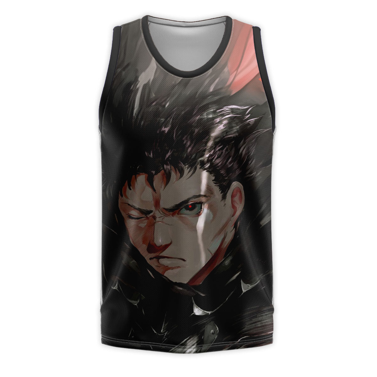 Berserk Guts Closeup Portrait Anime Apparel