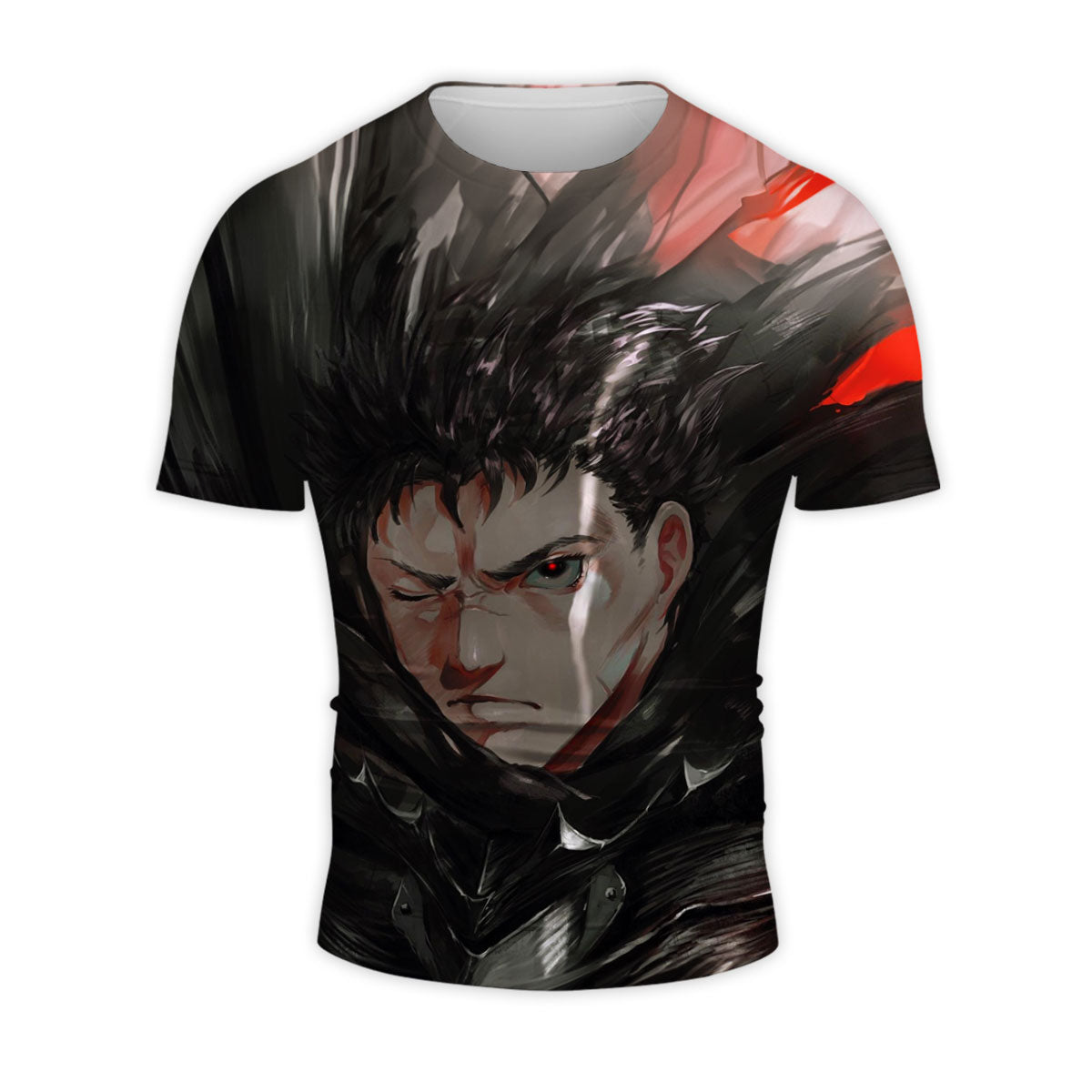 Berserk Guts Closeup Portrait Anime Apparel