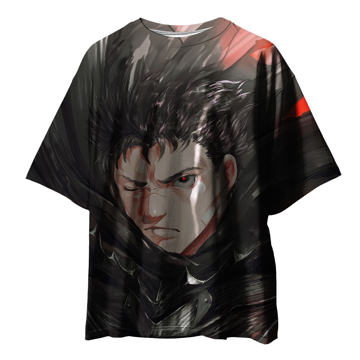 Berserk Guts Closeup Portrait Anime Apparel