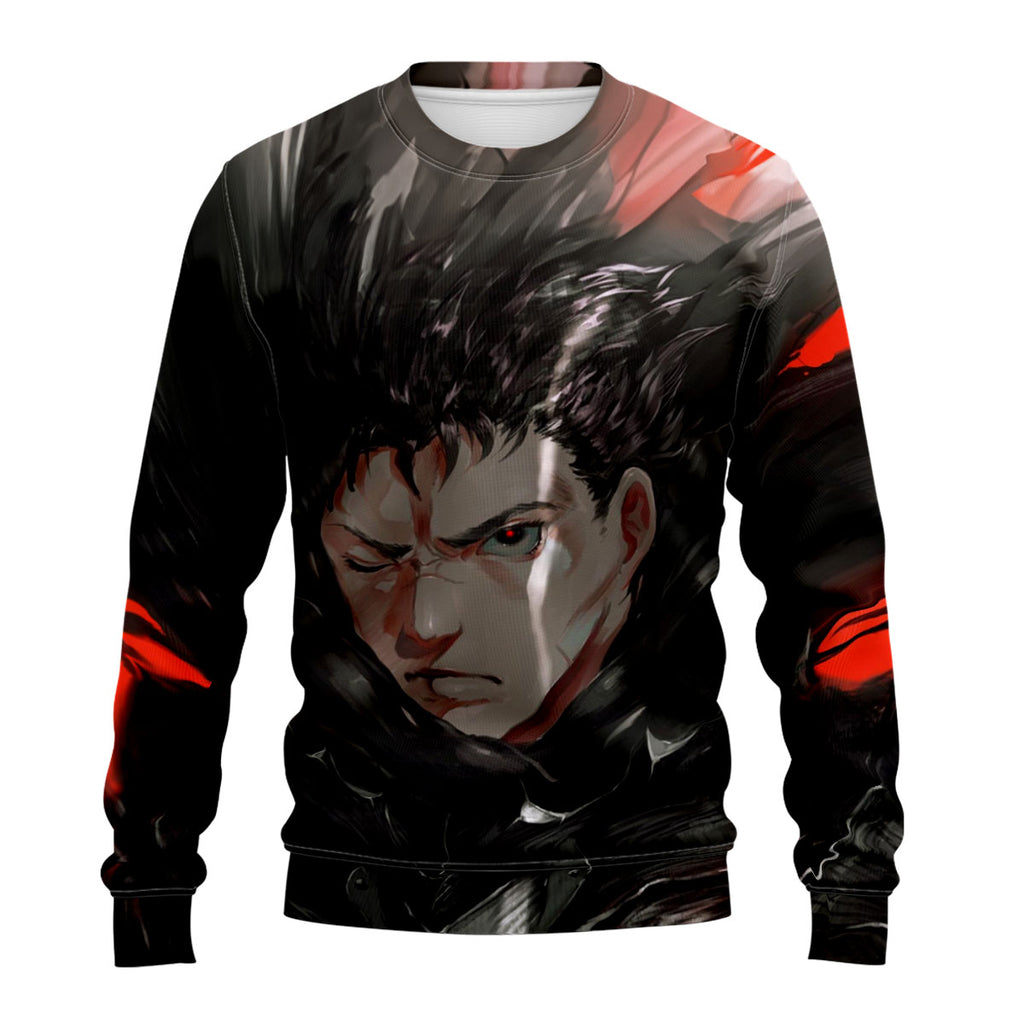 Berserk Guts Closeup Portrait Anime Apparel