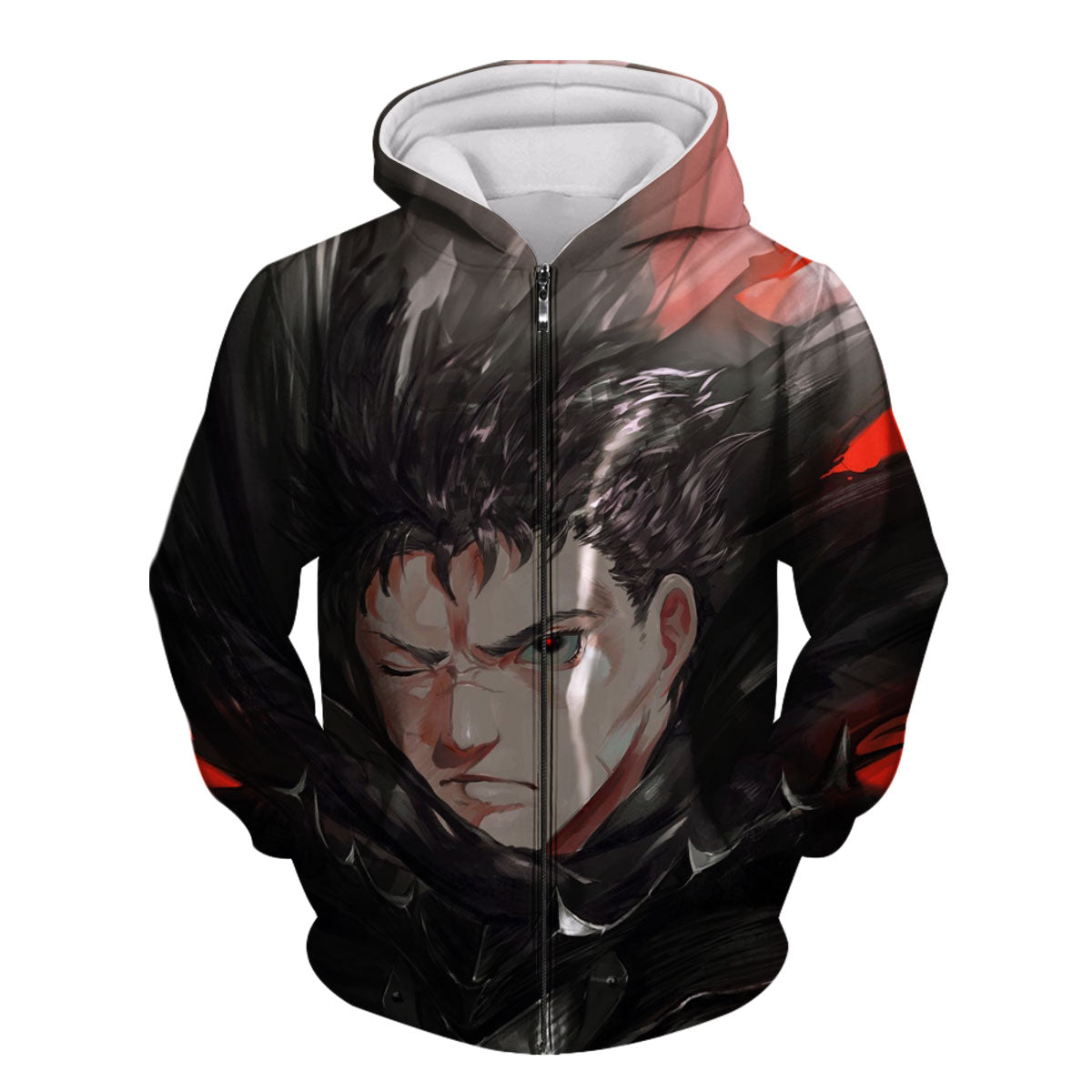 Berserk Guts Closeup Portrait Anime Apparel