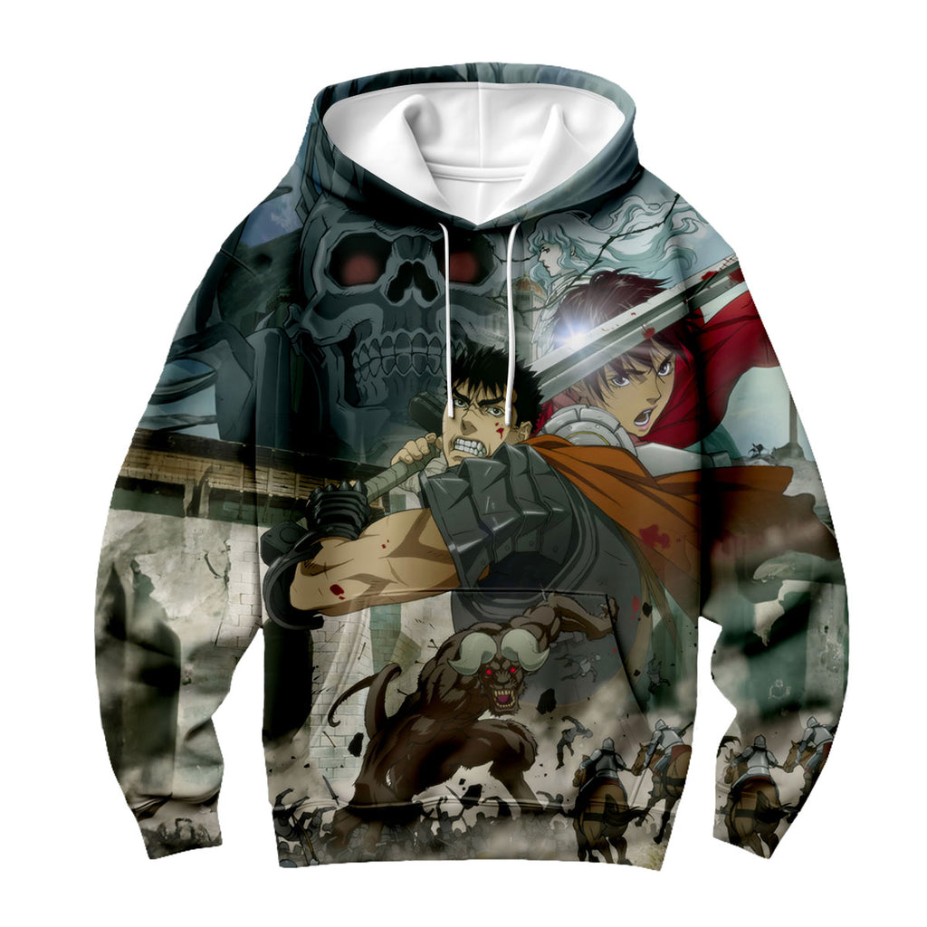 Berserk Guts Combat Pose Anime Apparel