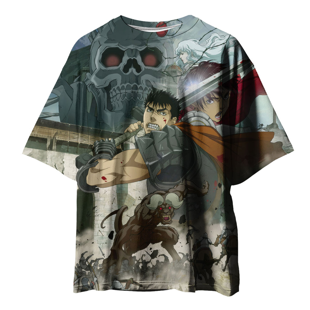 Berserk Guts Combat Pose Anime Apparel