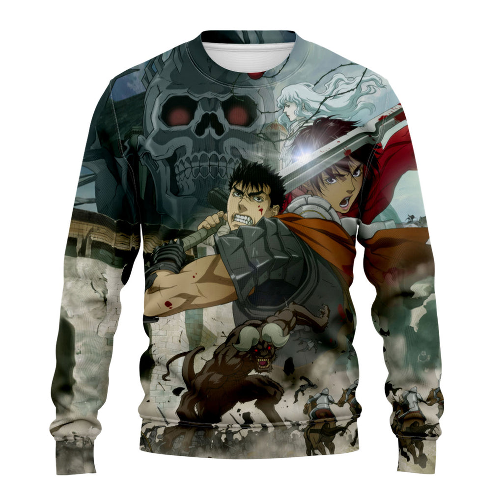 Berserk Guts Combat Pose Anime Apparel