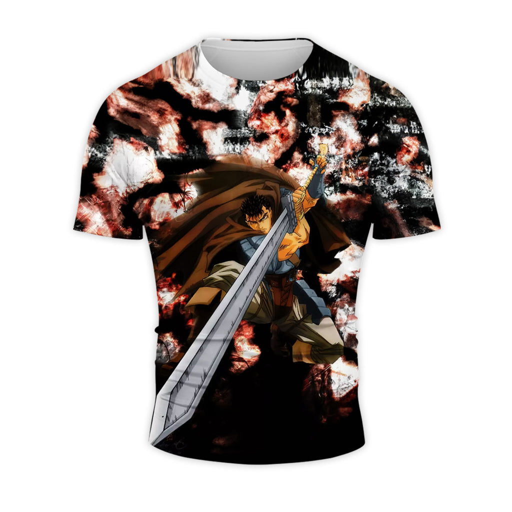 Berserk Guts Defending With Greatsword Anime Apparel