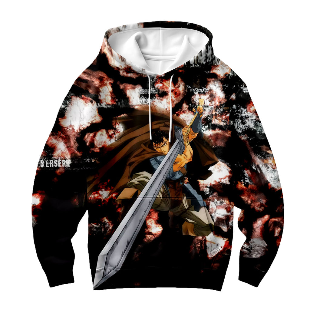 Berserk Guts Defending With Greatsword Anime Apparel