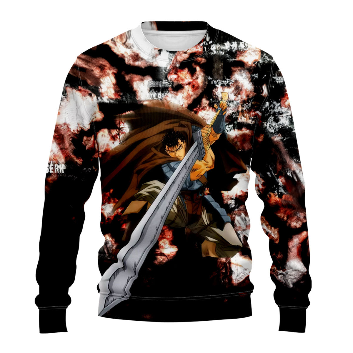 Berserk Guts Defending With Greatsword Anime Apparel