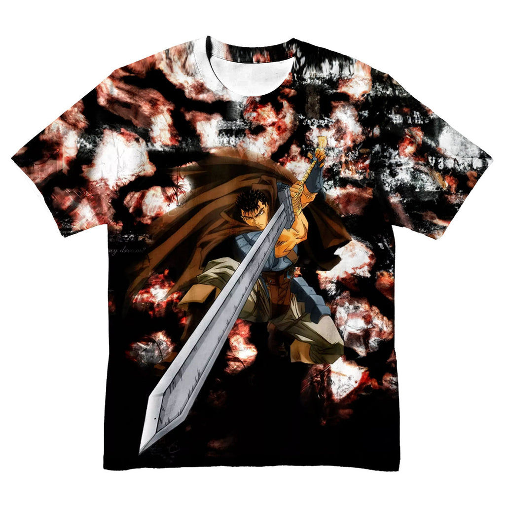 Berserk Guts Defending With Greatsword Anime Apparel