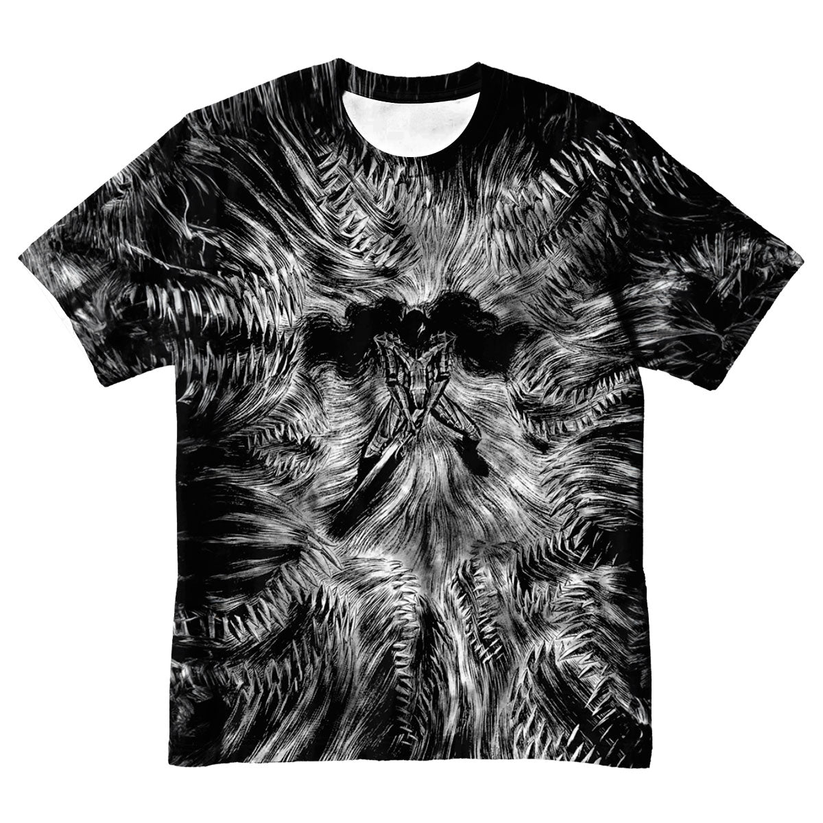 Berserk Guts Engulfed In Darkness Anime Apparel